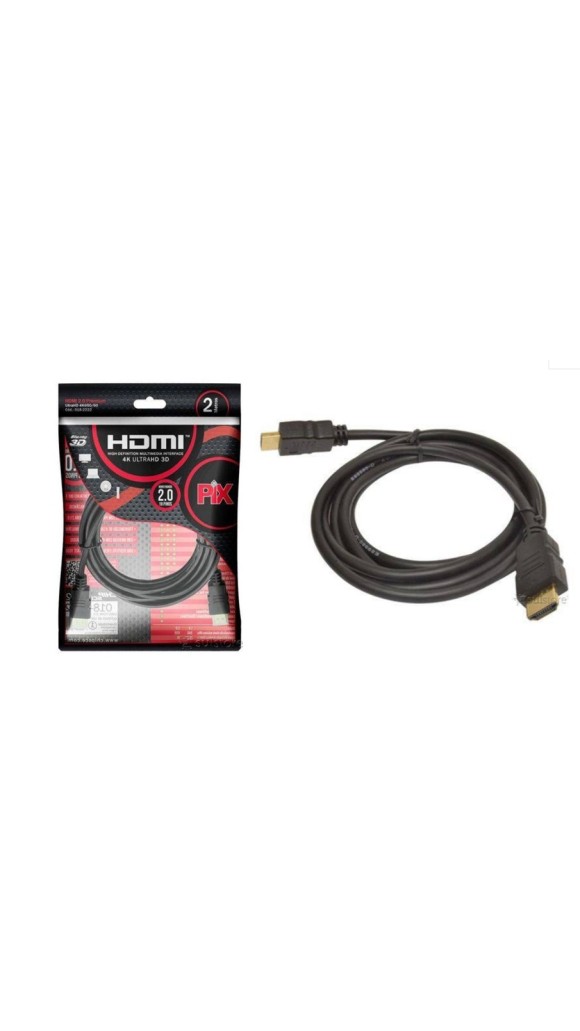 CABO HDMI X HDMI 2 METROS 2.0 HDR 4K 19 PINOS PIX
