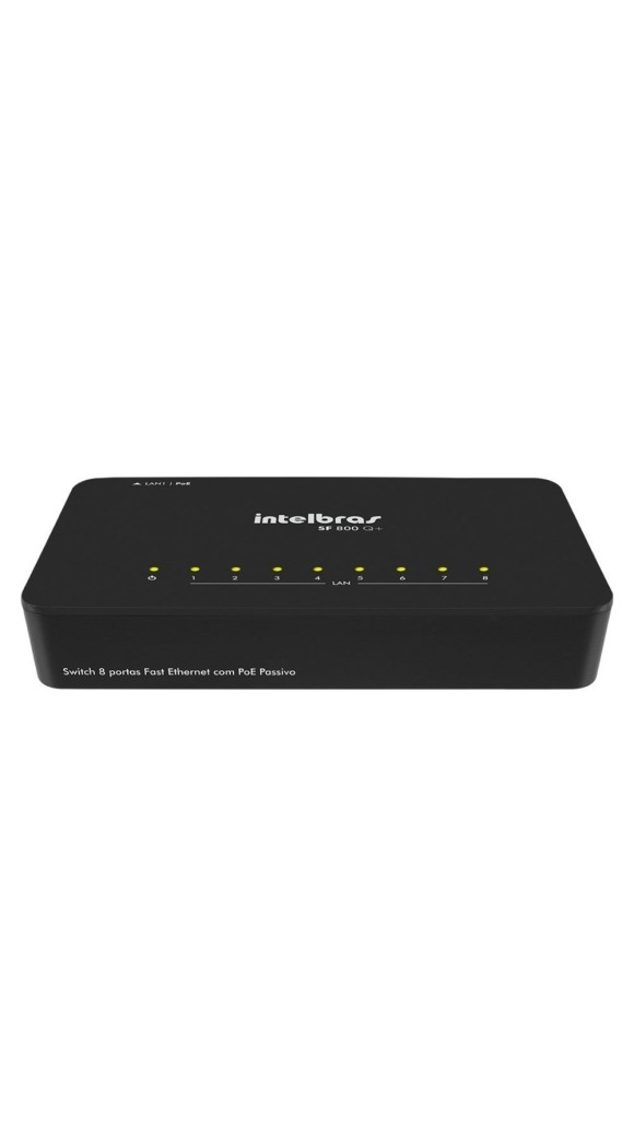 SWITH REDE 8 PORTA FAST ETHERNET INTELBRAS 10/100 MBPS